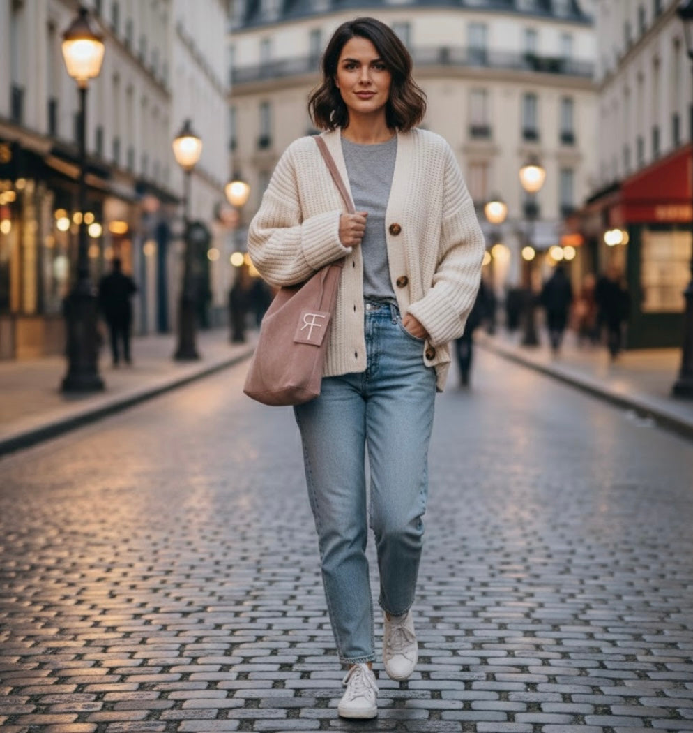 Lady Pisa Monogram Suede Scamosciata