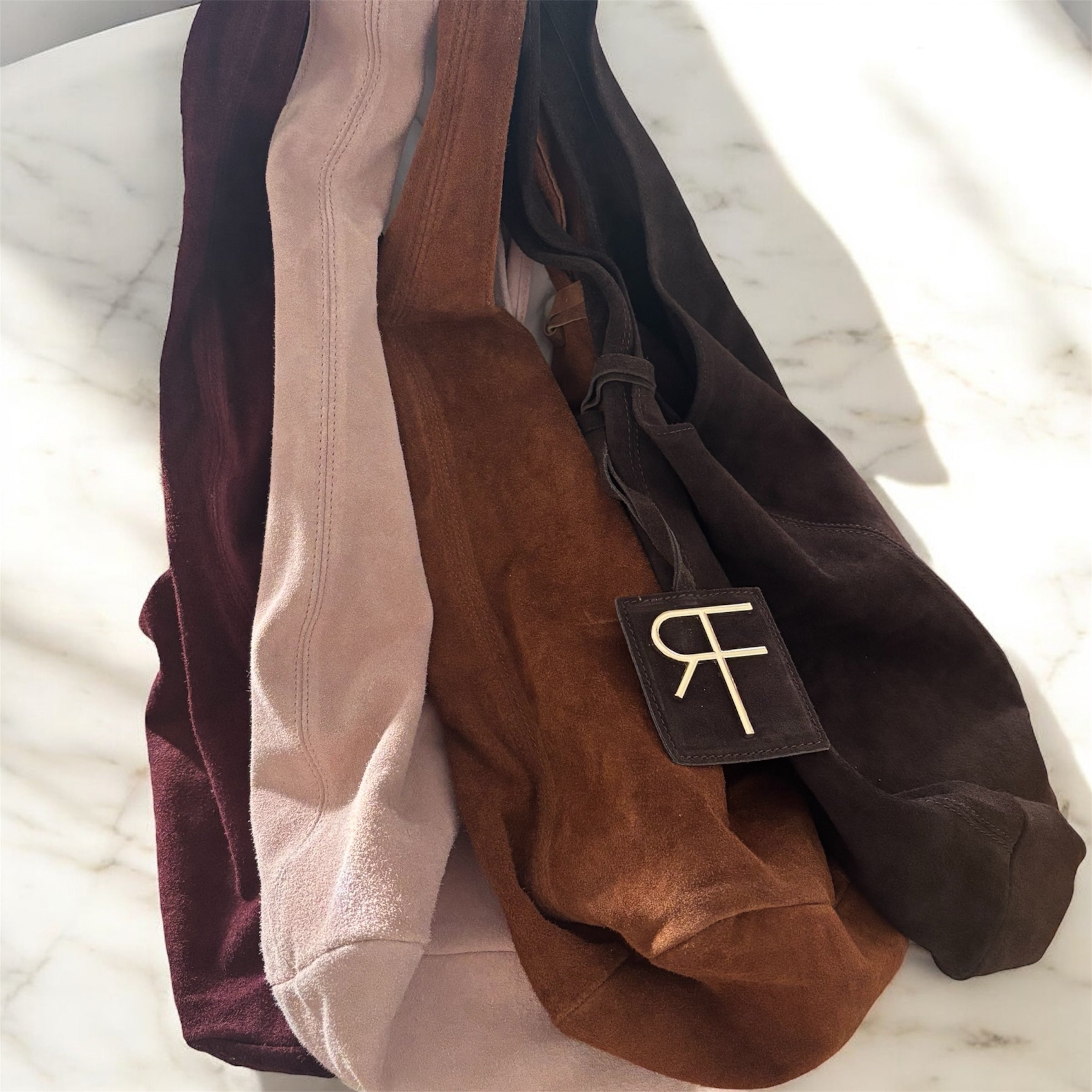 Lady Pisa Monogram Suede Scamosciata