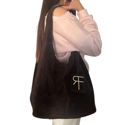 Lady Pisa Monogram Suede Scamosciata