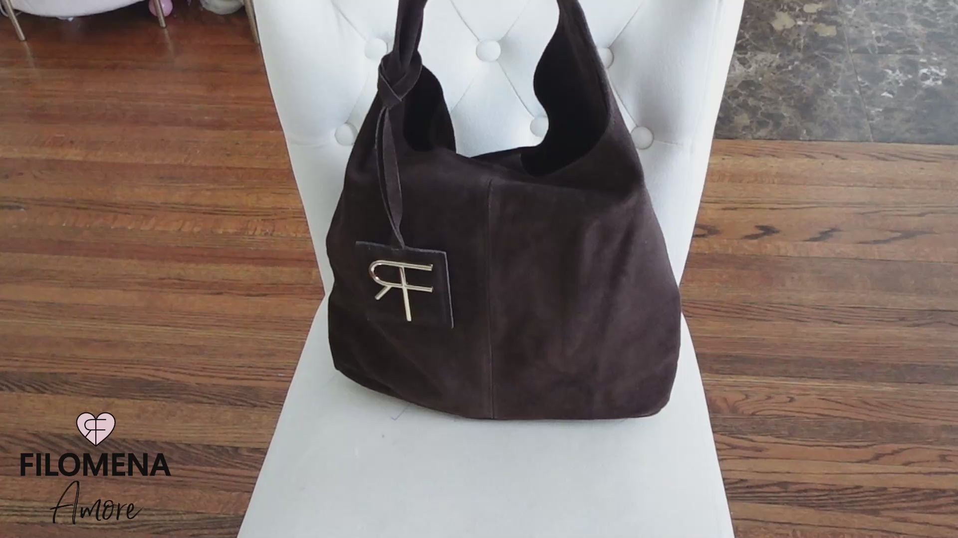 Lady Pisa Monogram Suede Scamosciata